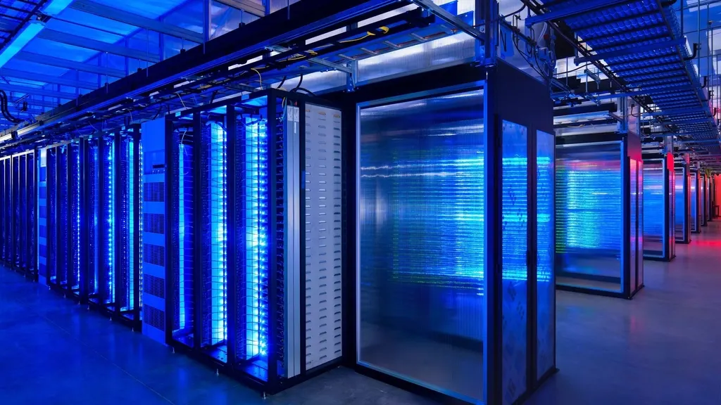 Allée d'une salle de serveurs